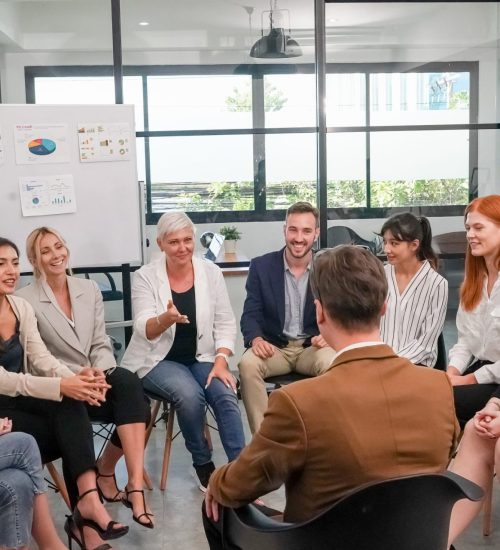 Group of Business People Diverse Brainstorm Meeting Concept, Working in the Office Concept